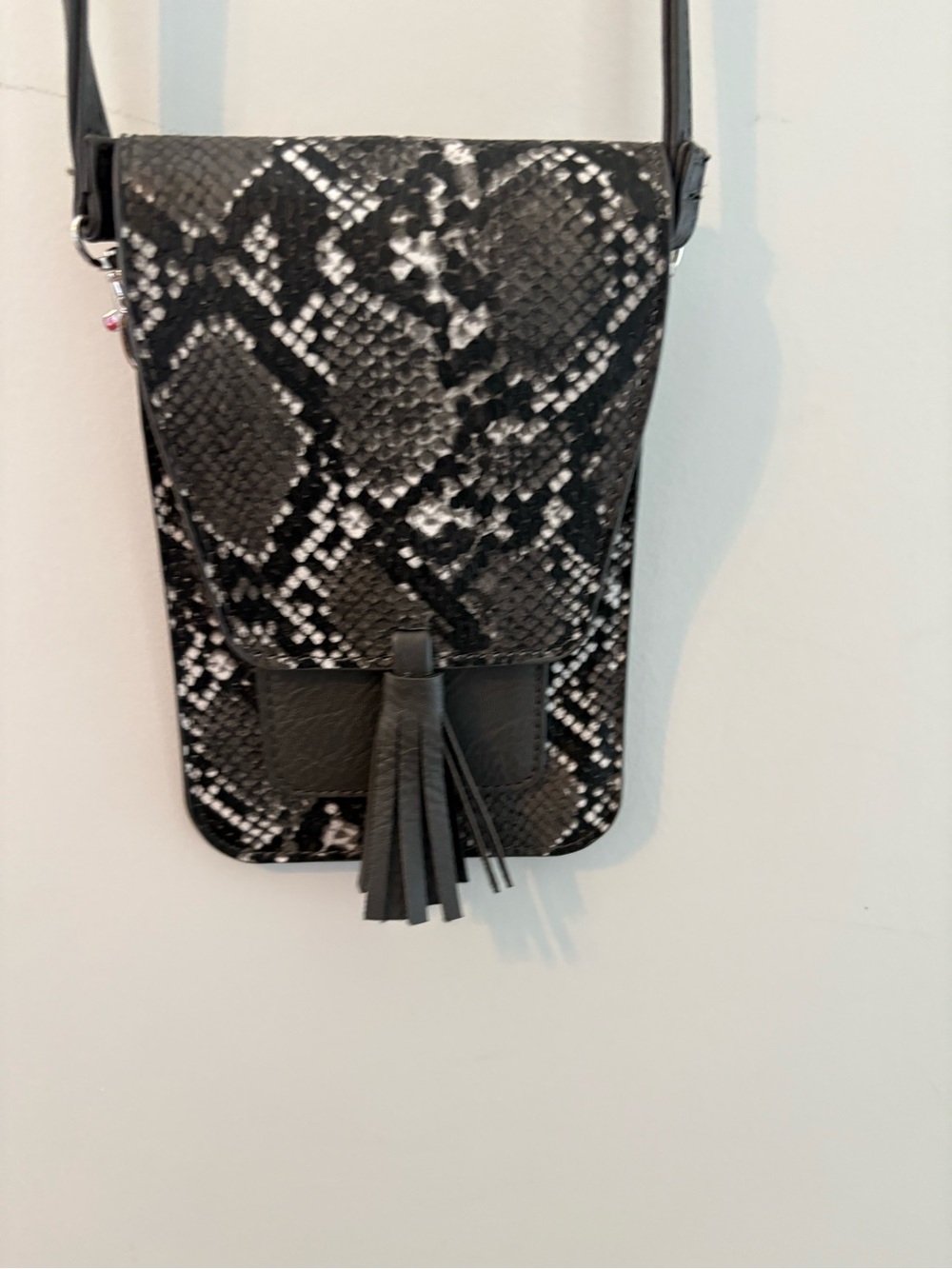 Snake Print Cell Phone Crossbody
